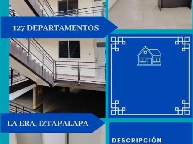PRE VENTA DEPARTAMENTOS LA ERA IZTAPALAPA, A 15 MINUTOS METRO CONSTITUCION 1917