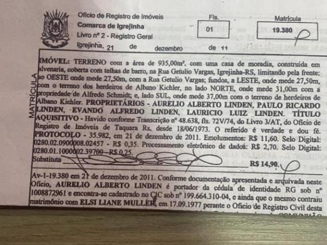 Prédio comercial construído em um Terreno localizado em região de f