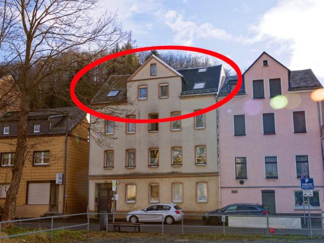 Preiswerte Maisonettewohnung mit Dachschrägen