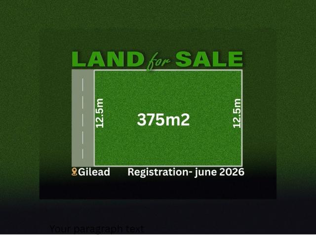 Premium Opportunity 375m² Land in Gilead