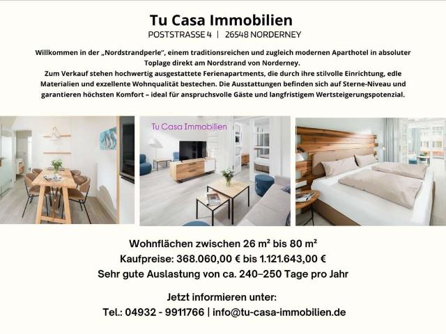 Premium FeWo Apartment mit Wintergarten top Service in top Lage am Nordstrand