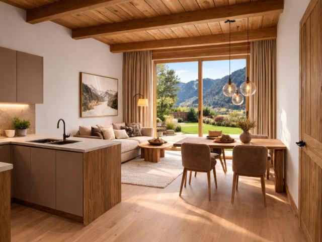 Premium Gartenwohnung mit großzügiger Terrasse, Privatgarten & alpinem Wohngefühl