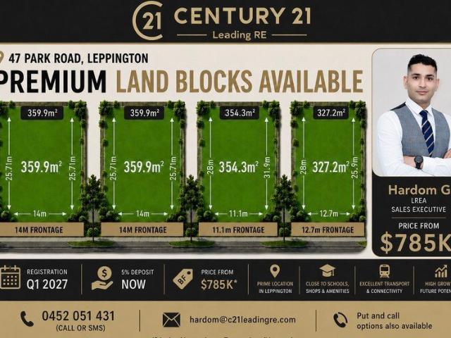 Premium Land at Leppington