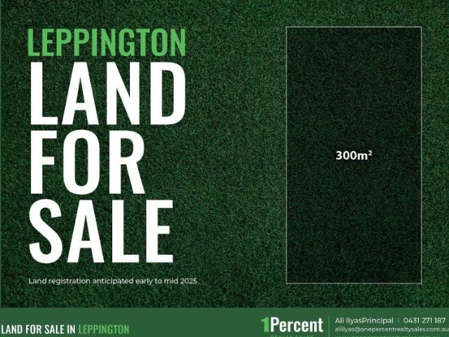 Premium land for sale in Leppington, close to the Leppington train station. 5% deposit only