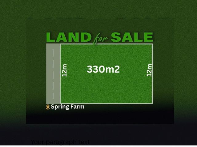 Premium Land for Sale | Spring Farm