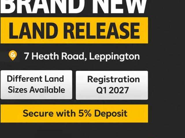 Premium Land Release in Leppington's Growing Community