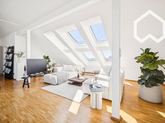 Premium penthouse Dresden Neustadt | 130 sqm | huge rooftop terrace | elevator into the apartment | parking | optional cleaning incl Dresden Amsterdam Apartments for Rent