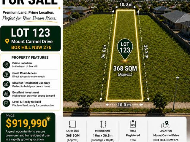 Premium Registered Land in the Heart of Box Hill