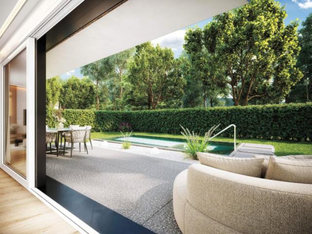 PREMIUMLAGE Leopoldskron: Stilvolle 4 Zi Gartenwohnung mit optionalem Pool