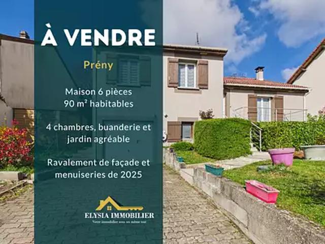 Prény 54530 Achat / Vente maison 6 pièces t6