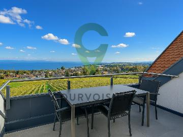 Prestigeträchtige 4,5 Zimmerwohnung mit exklusivem See und Bergpanorama