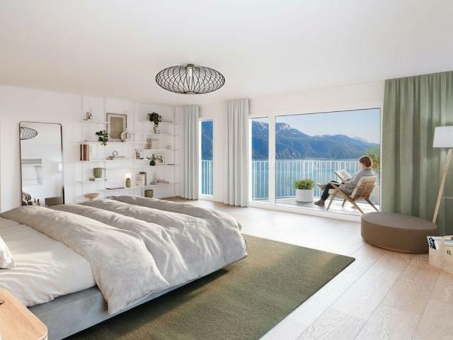 Prestigeträchtige 5.5 Zimmer Wohnung mit riesiger Terrasse im Erdgeschoss – Panoramablick auf den See