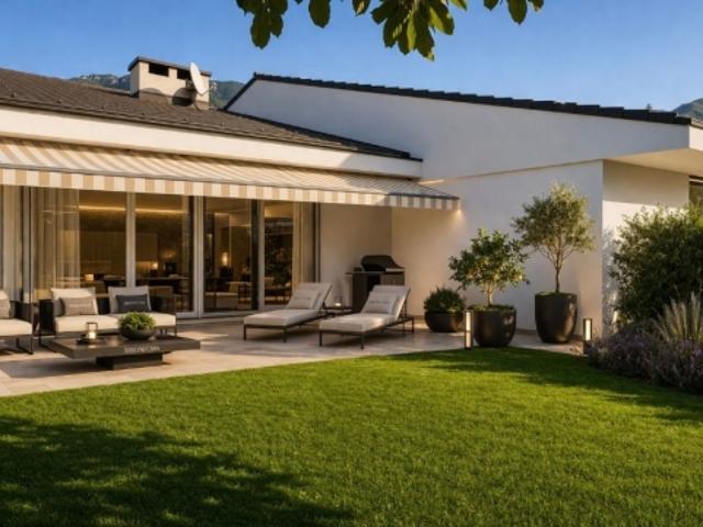 Prestigeträchtige freistehende Villa mit exklusivem Garten