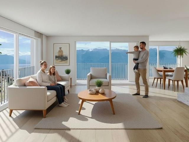 Neues, prestigeträchtiges 5,5 Zimmer Penthouse Duplex mit atemberaubendem Panoramablick auf den Genfersee