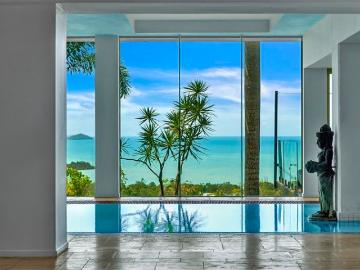 Private Executive Mansion in Gated Estate Panoramic Island Views