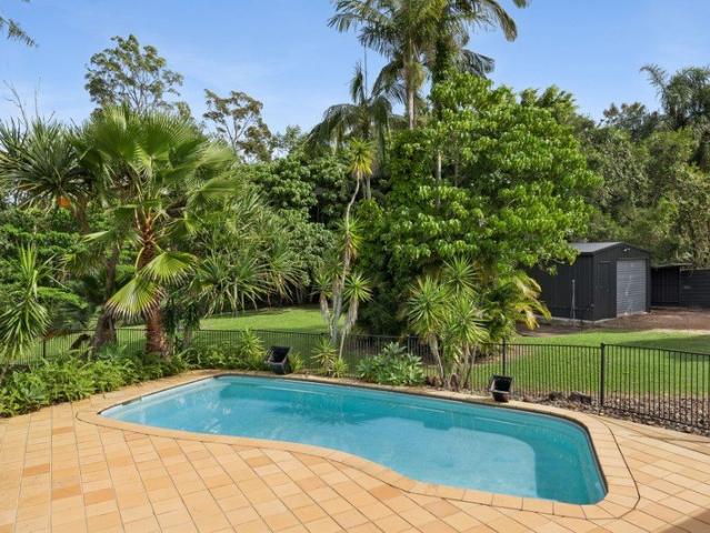 Private four bedroom home with inground pool and tropical garden outlook