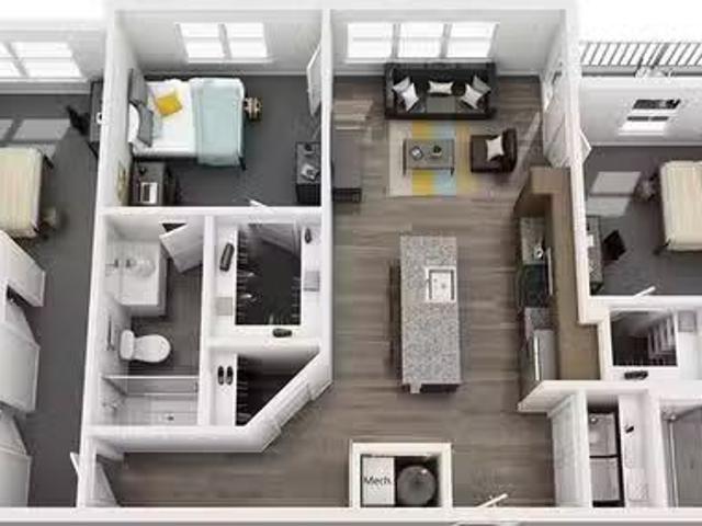 Private Room 4 Bed 4 Bath