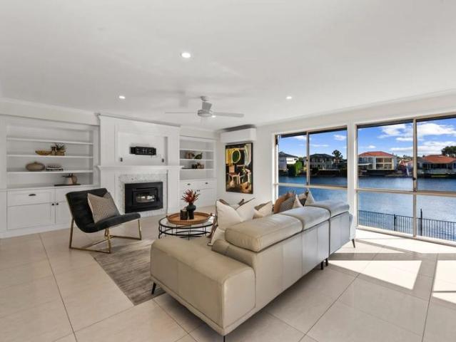 Private Waterfront Family Retreat in Prestigious Gated Estate with Tennis & Pool