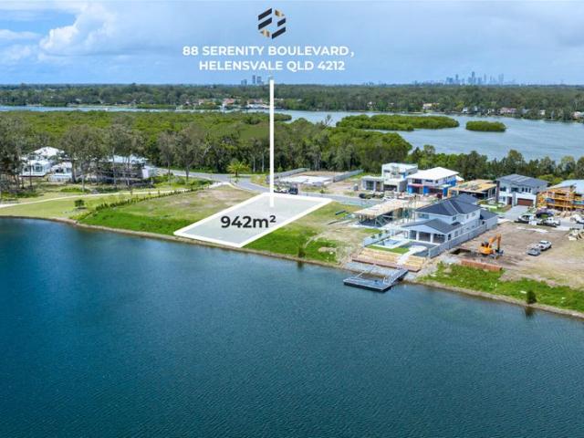 Private 4212 living at its absolute, north facing waterfront block of land ready to build