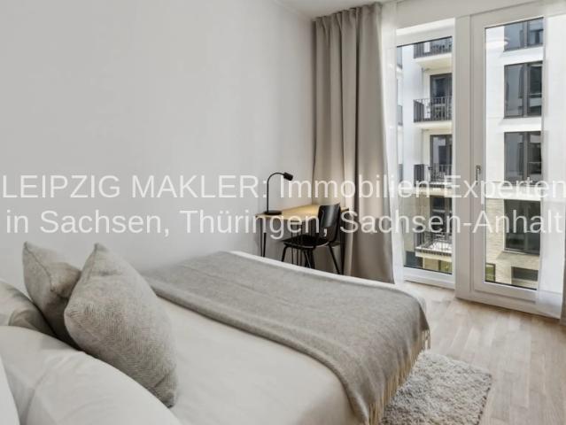 Privates, möbliertes Zimmer im modernen Co Living Apartment All Inclusive im Zentrum von Leipzig
