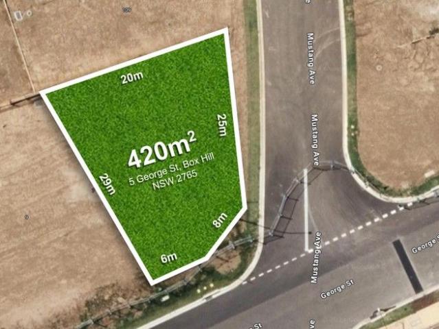 Prime Registered Land at 5 George Street, Box Hill, NSW/ 421m2