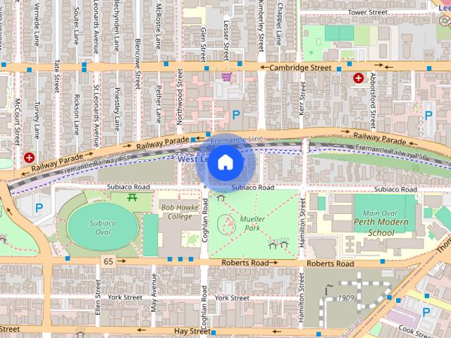 PRIME SUBIACO LOCATION