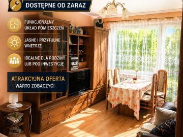 Przytulne 3 pokojowe mieszkanie z balkonem w Brodnicy