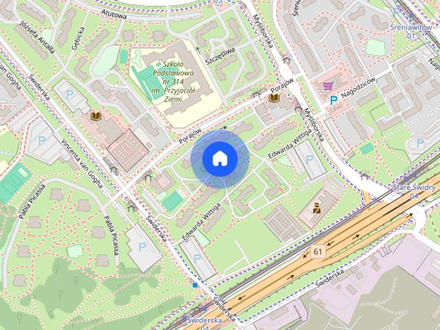 Przytulne Warszawa Tarchomin Wittiga 61m2 3 osobne pokoje, kuchnia
