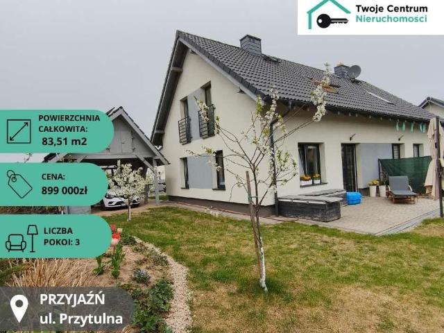 Przytulny dom 84 m2 z garażem, tarasem i fotowoltaiką