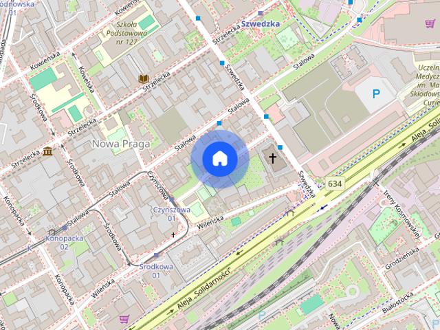 Przestronna kawalerka blisko metra