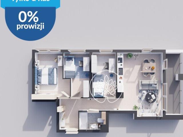 Przestronne 4 pokojowe mieszkanie 69 m2 w Osielsku