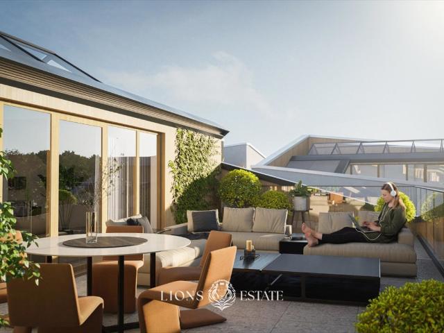 Dwupoziomowe 145 m² z tarasem w Wilanowie Royal Garden