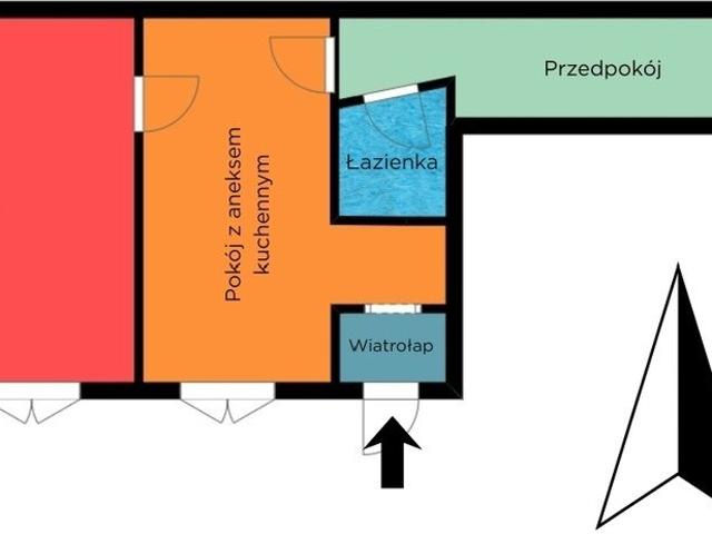 Do sprzedania przestronne 2 pokojowe mieszkanie 62 m² w Brzezinach