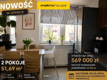 Przestronne 2 pokojowe mieszkanie z balkonem w Otwocku