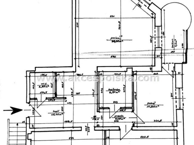 Przestronne 3 pokojowe mieszkanie 104 m² na Mokotowie