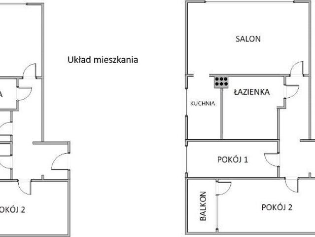 Przestronne 3 pokojowe mieszkanie z balkonem