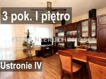 Przestronne 3 pokojowe mieszkanie z balkonem na Ustroniu