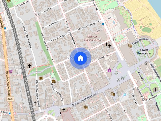 Przestronne mieszkanie w centrum Sopotu!