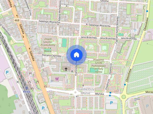 Przestronne mieszkanie z balkonem w Redzie Reda centrum kawalerka 30m2