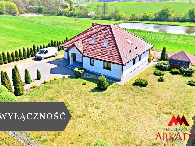 Przestronny dom 132 m² z garażem i stawem polecam