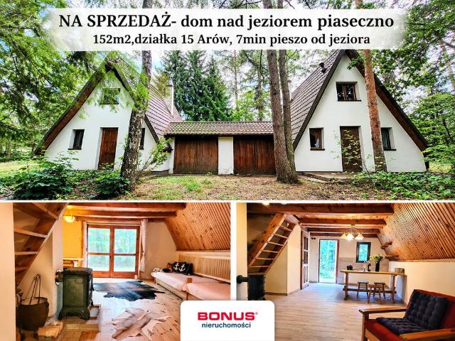 Przestronny dom 152 m2 nad Jeziorem Piaseczno