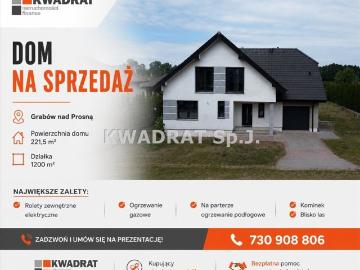 Przestronny dom z dużą działką i kominkiem w Grabowie