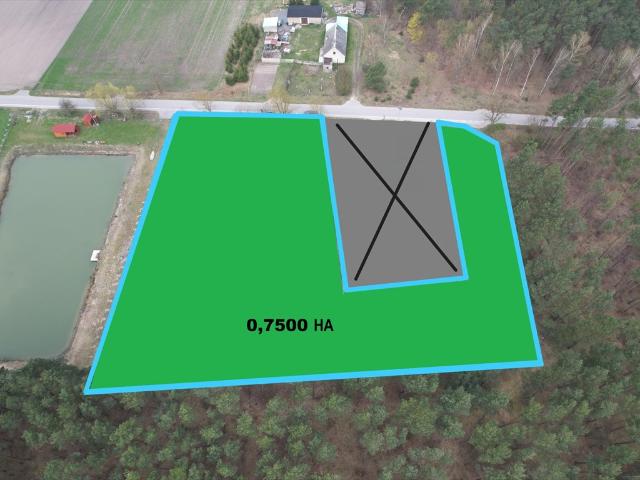 Obiekt magazynowy 363 m² z wiatą, 0,75 ha, Łaziska