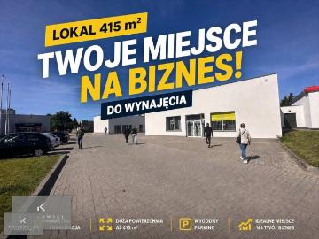Przestronny lokal usługowo handlowy 415 m², nowoczesny, gotowy