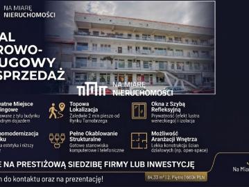 Przestronny lokal biurowo usługowy 84 m², centrum Tarnobrzega