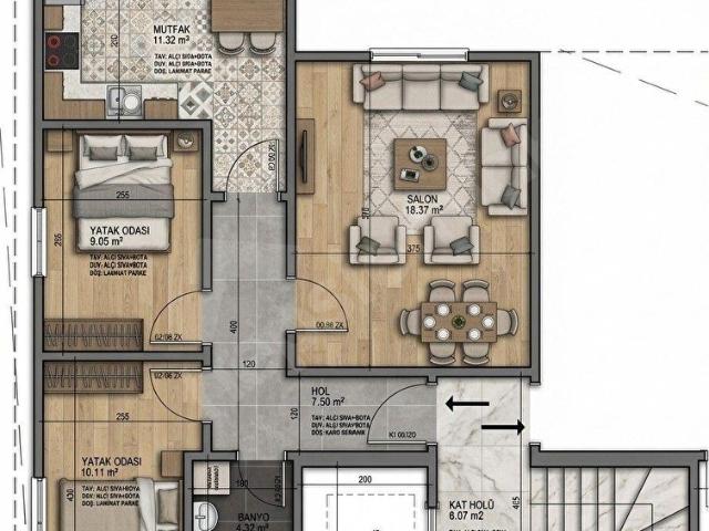 PTT KARŞISI ÖZEL LOKASYON 2+1 DOĞALGAZLI KİRALIK 0 DAİRE