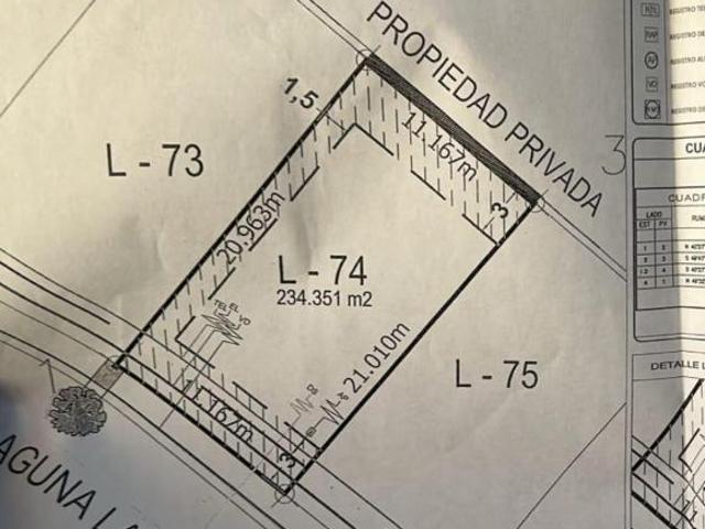 Punta Tiburón, Terreno en VENTA en Laguna VII de 234m2