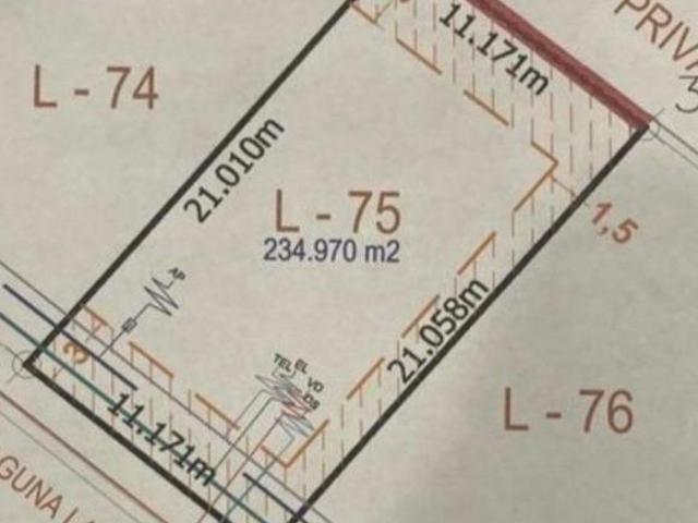 Punta Tiburón, Terreno en VENTA en Laguna VII de 235m2