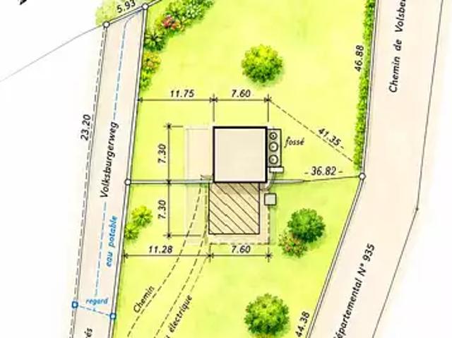Puberg 67290 Achat / Vente maison 4 pièces t4 jardin terrasse