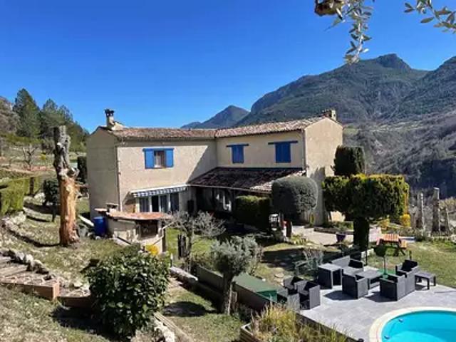 Puget Théniers 06260 Achat / Vente maison 6 pièces t6